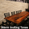 Custom Hand Made Reclaimed Wood Restaurant Tables with Epoxy Resin Finish